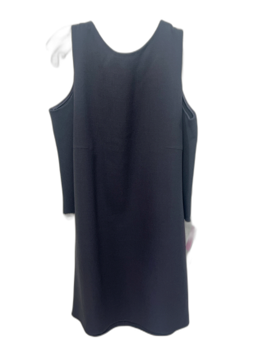 Olivine Gabbro Size Est M Gray 3/4 Sleeve Cold Shoulder Round Neck Dress Gray / Est M