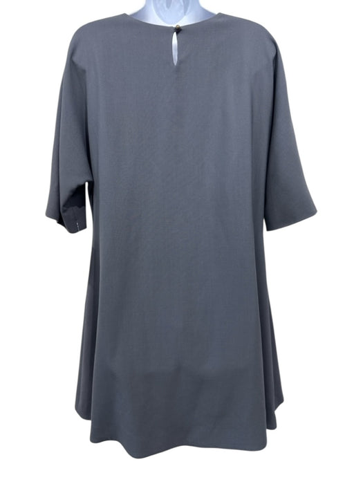 Olivine Gabbro Size S/M Gray asymmetric stitching Short Sleeve Mini Dress Gray / S/M