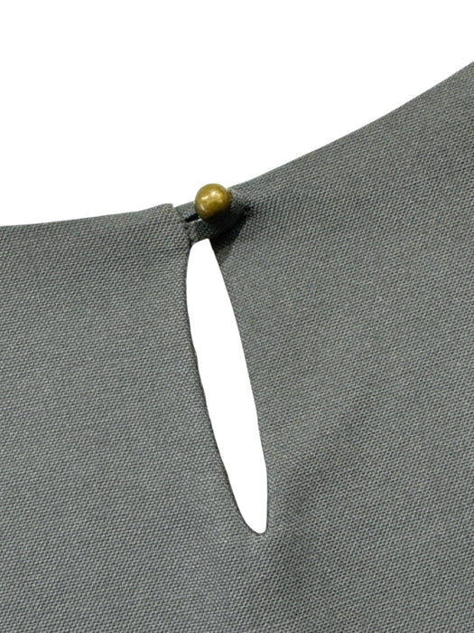 Olivine Gabbro Size S/M Gray asymmetric stitching Short Sleeve Mini Dress Gray / S/M