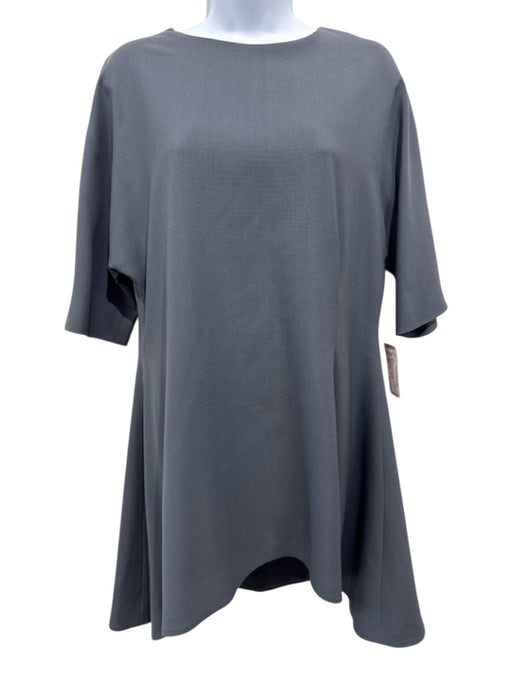 Olivine Gabbro Size S/M Gray asymmetric stitching Short Sleeve Mini Dress Gray / S/M