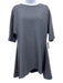 Olivine Gabbro Size S/M Gray asymmetric stitching Short Sleeve Mini Dress Gray / S/M