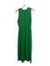 Ann Mashburn Size L Green Cotton Sleeveless Knit Dress Green / L