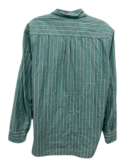 XiRENA Size M Green & Multi Cotton Striped Button Up Long Sleeve Top Green & Multi / M