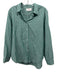 XiRENA Size M Green & Multi Cotton Striped Button Up Long Sleeve Top Green & Multi / M