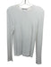 Tibi Size M White Cotton & Modal Long Sleeve Rib Knit Crew Neck Tee Top White / M