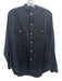Buck Mason Size Est M Black Cotton Textured Stripe Long Sleeve Button Down Top Black / Est M