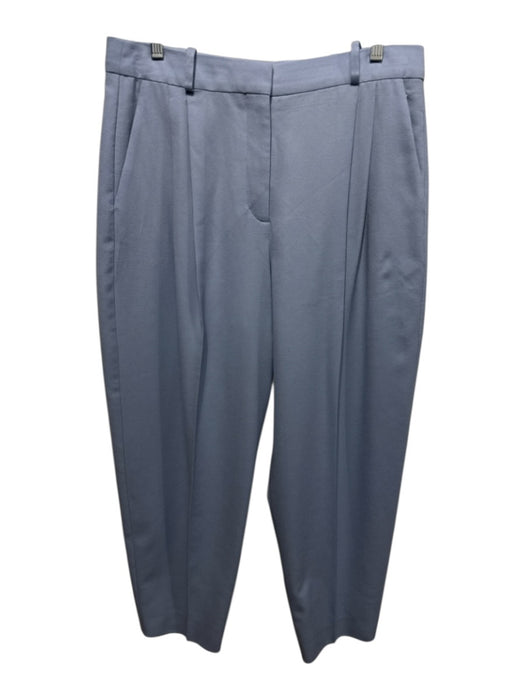 Stella McCartney Size XL Light Blue Wool Mid Rise Zip & Hook Closure Pants Light Blue / XL