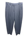 Stella McCartney Size XL Light Blue Wool Mid Rise Zip & Hook Closure Pants Light Blue / XL