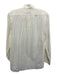 Buck Mason Size S Cream White Cotton Pin Stripe Long Sleeve stand collar Top Cream White / S