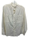 Buck Mason Size S Cream White Cotton Pin Stripe Long Sleeve stand collar Top Cream White / S