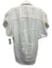 JBQ Size L White Linen Short Sleeve Button Down Collar Tie Waist Top White / L