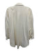 Encantadore Size S Cream White Linen & Rayon Long Cuff Sleeve Button Down Top Cream White / S