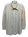 Encantadore Size S Cream White Linen & Rayon Long Cuff Sleeve Button Down Top Cream White / S