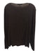 Tibi Size L Dark Brown Lyocell & Polyester Long Sleeve Textured Boat Neck Top Dark Brown / L