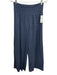 Milio-Milano Size L Dark Blue Cotton & Viscose Eyelet Lace Wide Leg Pant Set Dark Blue / L