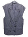 Tibi Size XS Purple Gray Rayon Blend Flap Pocket Collar & Lapel Oversize Vest Purple Gray / XS
