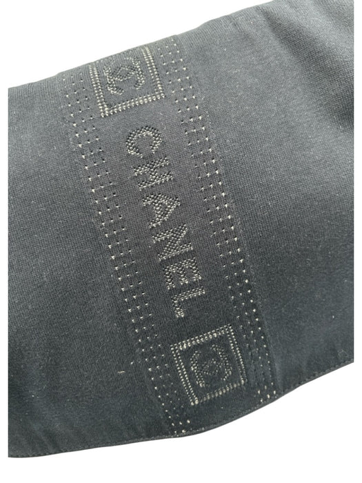 Chanel Navy Blue Canvas Logo Crossbody Messenger Bag Navy Blue / L