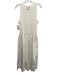 Kerri Rosenthal Size XL White Cotton & Elastane Sleeveless Rib Knit A Line Dress White / XL