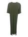 XiRENA Size M Olive Green Cotton Short Sleeve Waist tie Midi Dress Olive Green / M