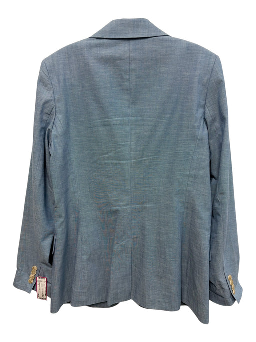 Polo Ralph Lauren Size 10 Light Blue Cotton Single Button Blazer Jacket Light Blue / 10