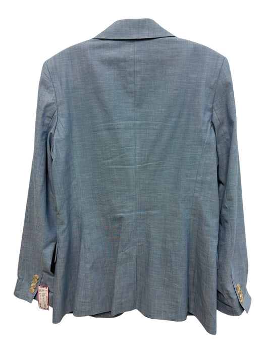 Polo Ralph Lauren Size 10 Light Blue Cotton Single Button Blazer Jacket Light Blue / 10