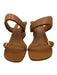 Neil J. Rodgers Shoe Size 39 Cognac Brown Leather 2 Strap Gold Hardware Sandals Cognac Brown / 39