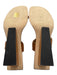 Neil J. Rodgers Shoe Size 39 Cognac Brown Leather 2 Strap Gold Hardware Sandals Cognac Brown / 39