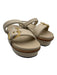 Neil J. Rodgers Shoe Size 39 Beige Leather Slingbacks Gold Hardware Sandals Beige / 39