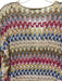 Missoni Size 44 Gold, Pink, Multi Viscose 1/2 Sleeve Knit Metallic Coverup Dress Gold, Pink, Multi / 44