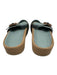 Vince Shoe Size 9 Light blue & brown Leather Espadrille Buckle Detail Sandals Light blue & brown / 9