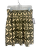 Guadalupe Size L Beige & Green Cotton Elastic Drawstring Waist Geometric Skirt Beige & Green / L
