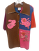 Mukzin Size S Brown, Pink, Multi Cellulose & Polyester Short Sleeve Skirt Set Brown, Pink, Multi / S