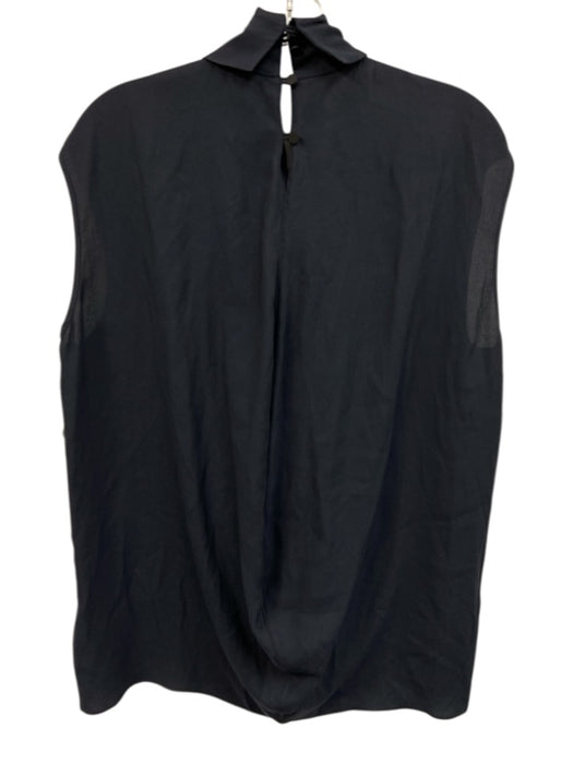 Tibi Size S Slate Blue Acetate & Merino Wool Sleeveless neck tie Collar Dress Slate Blue / S