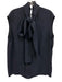 Tibi Size S Slate Blue Acetate & Merino Wool Sleeveless neck tie Collar Dress Slate Blue / S