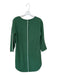 Tuckernuck Size S Green & White Polyester Long Sleeve Piping Dress Green & White / S