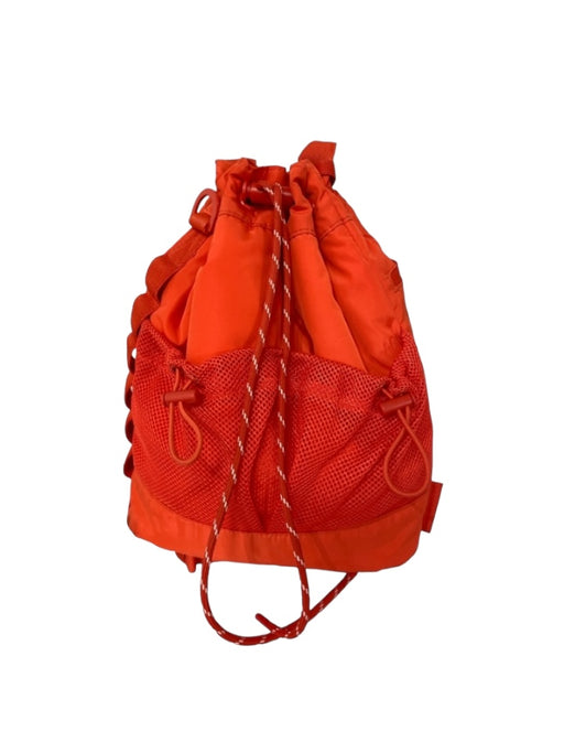 Dagne Dover Orange Nylon Shoulder Strap Toggle Close Mesh Panel Utility Bag Orange / S