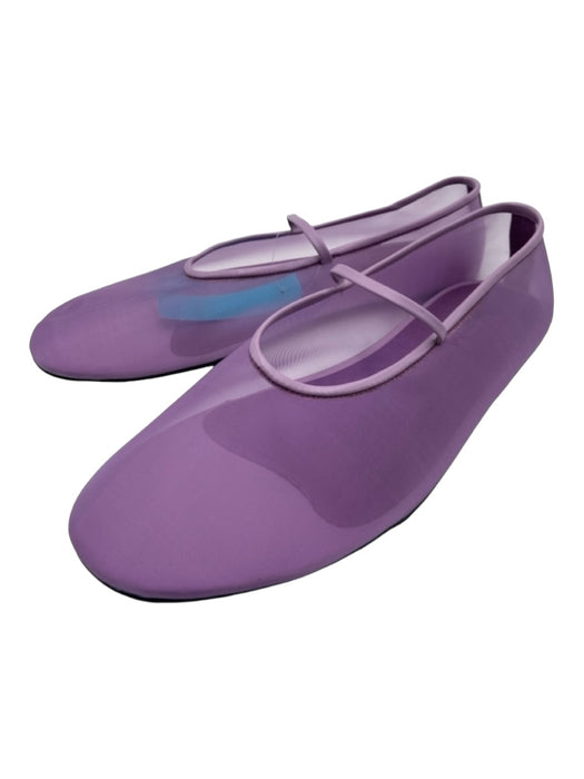 Jeffrey Campbell Shoe Size 10 Purple Nylon Ballet Flat Mesh Sheer Flats Purple / 10