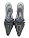 Salvatore Ferragamo Shoe Size 10 Black Leather Pointed Toe D'Orsay Pumps Black / 10