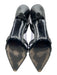 Salvatore Ferragamo Shoe Size 10 Black Leather Pointed Toe D'Orsay Pumps Black / 10