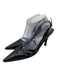 Salvatore Ferragamo Shoe Size 10 Black Leather Pointed Toe D'Orsay Pumps Black / 10