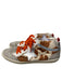 Golden Goose Shoe Size est 9  White Brown & Silver Orange Laces High Top Shoes White Brown & Silver / est 9