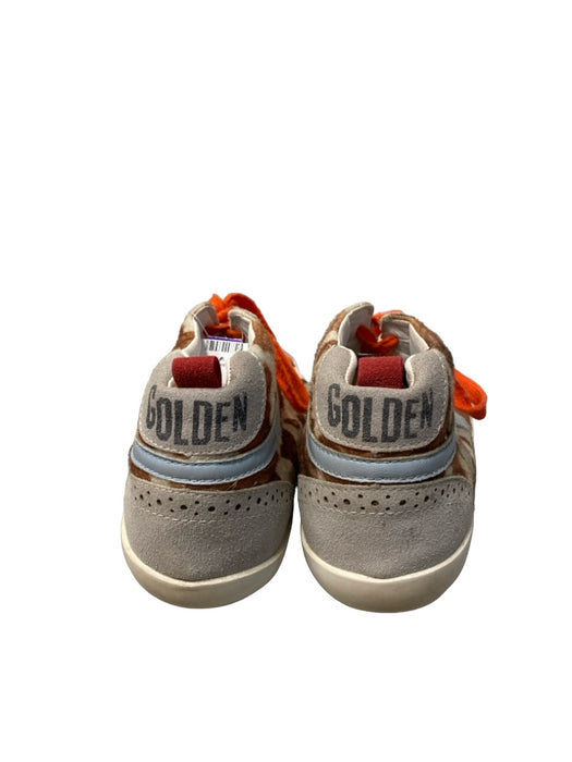 Golden Goose Shoe Size est 9  White Brown & Silver Orange Laces High Top Shoes White Brown & Silver / est 9