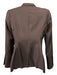 Gucci Size 40 Brown Silk 1 Button Pinstripe Blazer Jacket Brown / 40