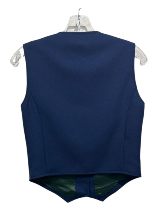 Gucci Size 40 Blue Polyester Sleeveless Button Up Vest Blue / 40