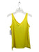 Adidas Size S Yellow & Black Cotton Sleeveless V Neck Ribbed Top Yellow & Black / S