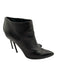 Gucci Shoe Size 38.5 Black Leather Stiletto Pointed Toe Side Zip Booties Black / 38.5