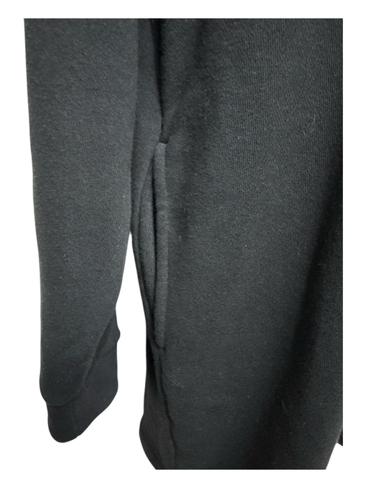 Gucci Size S Black, Silver, Gold Cotton Foil Logo Pullover Hoodie Dress Black, Silver, Gold / S