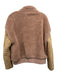 Avec Les Filles Size M Tan & multi Chest Pocket Fleece Jacket Tan & multi / M