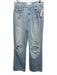 Mother Superior Size 26 Light Wash Cotton Blend Zip & Button Ripped Knee Jeans Light Wash / 26