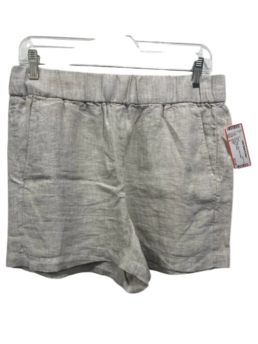 J Crew Size S Beige Linen Elastic Waist Pockets Shorts Beige / S